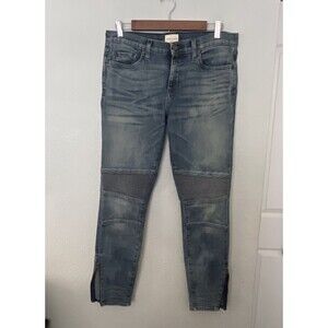 Simon Miller Jeans  30x28  Blue Ryder Motorcycle Moto Ankle Zip USA